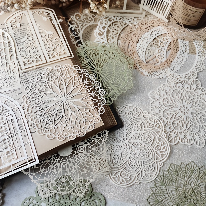 10 pcs Vintage Lace Hollow Mat - Ink Blotter Paper recension och pris