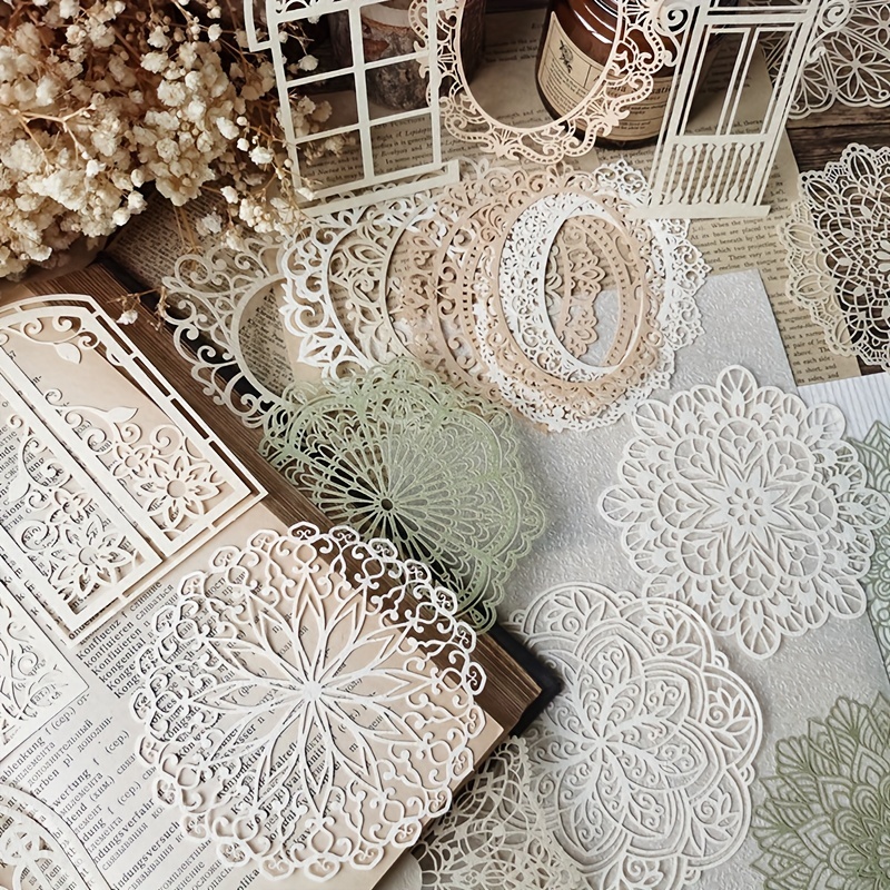 10 pcs Vintage Lace Hollow Mat - Ink Blotter Paper recension och pris