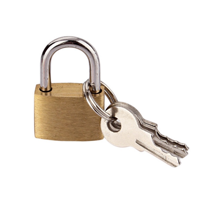 Solid Brass Padlock with 3 Key - Letter Opener Brass recension och pris