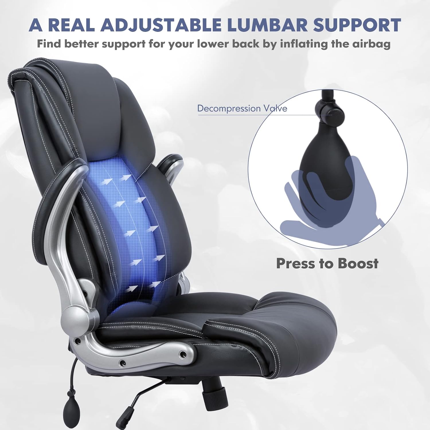 COLAMY High Back Executive Off - Leather Desk Pad recension och pris