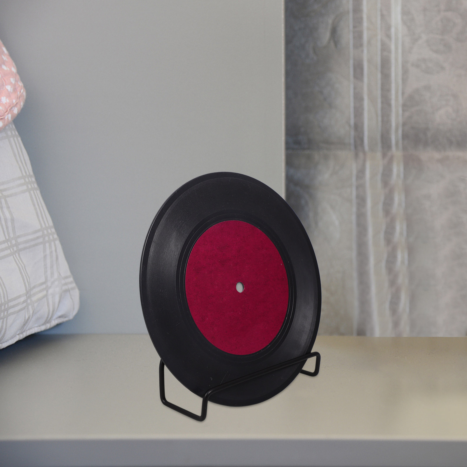Wall Mounted Iron Vinyl Record - Magazine Holder Rack recension och pris