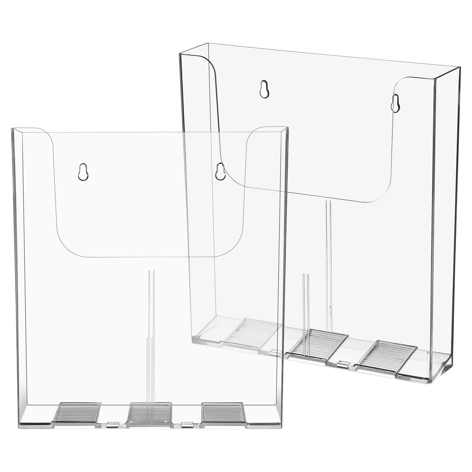 2Pcs Clear Acrylic Wall File O - Magazine Holder Rack recension och pris