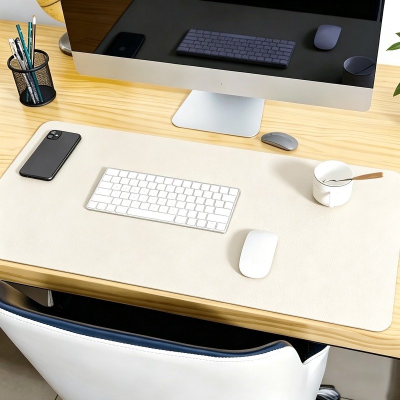 1pc Large Faux Leather Mouse P - Leather Desk Pad recension och pris