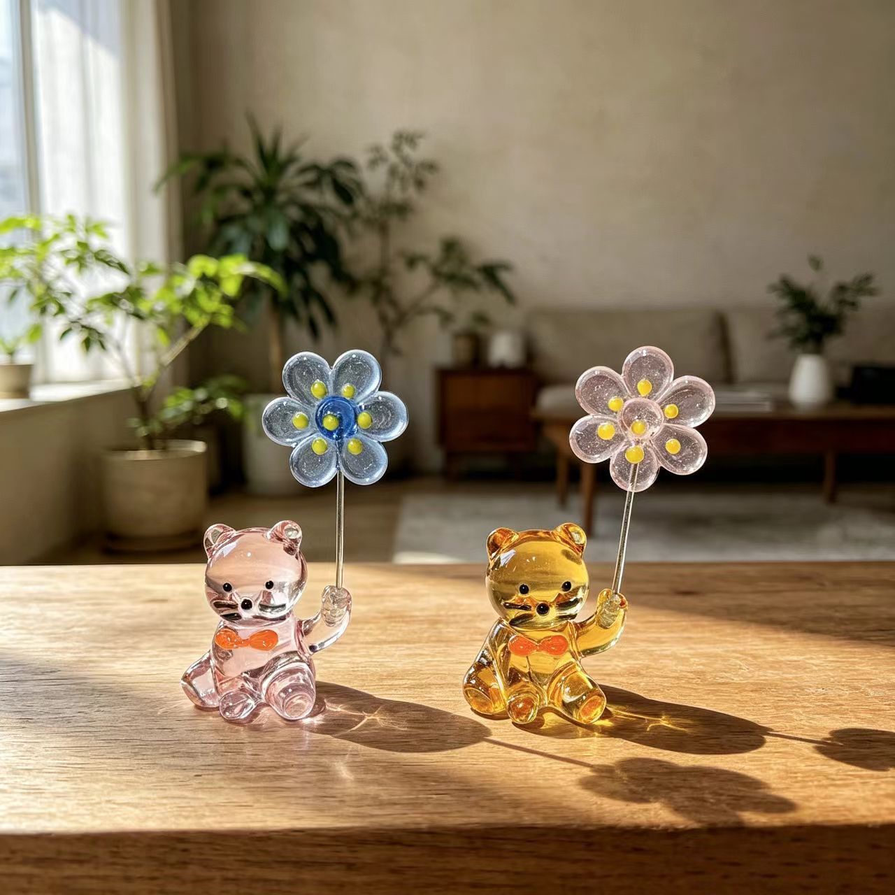 Japanese-Style Glass Kitten Pa - Paper Weight Crystal recension och pris