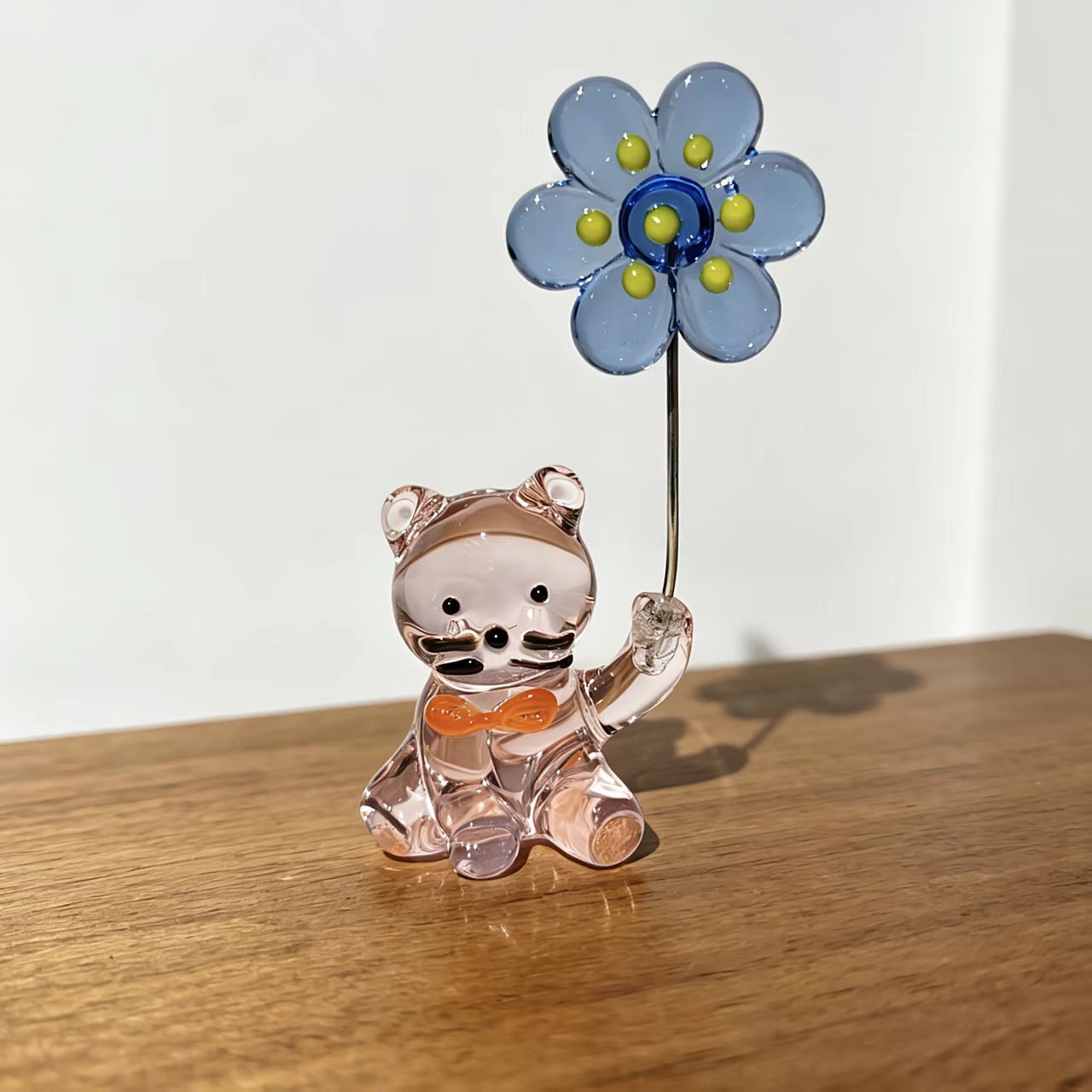 Japanese-Style Glass Kitten Pa - Paper Weight Crystal recension och pris