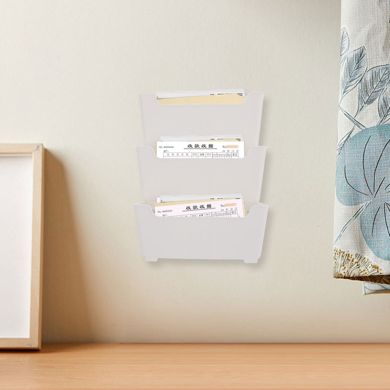 1Set Wall Mounted File Organiz - Magazine Holder Rack recension och pris