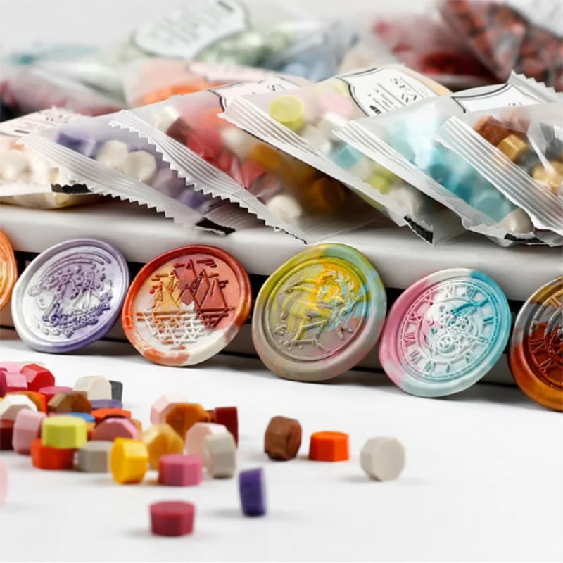 200pcs/bag Octagon Mixed Color - Wax Seal Stamp Set recension och pris
