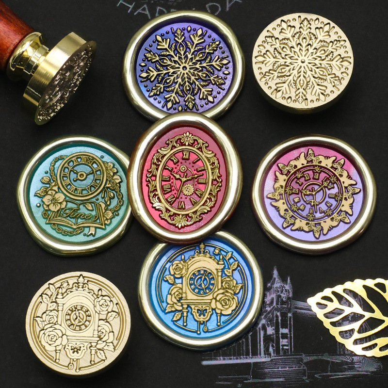 Retro Clock Wax Stamp Bear Rab - Wax Seal Stamp Set recension och pris