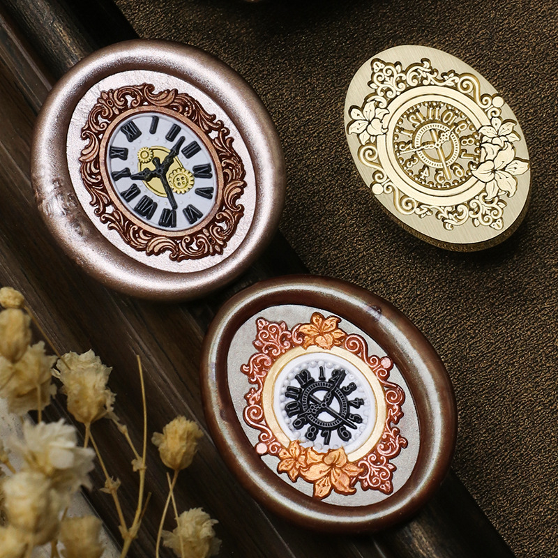 Retro Clock Wax Stamp Bear Rab - Wax Seal Stamp Set recension och pris