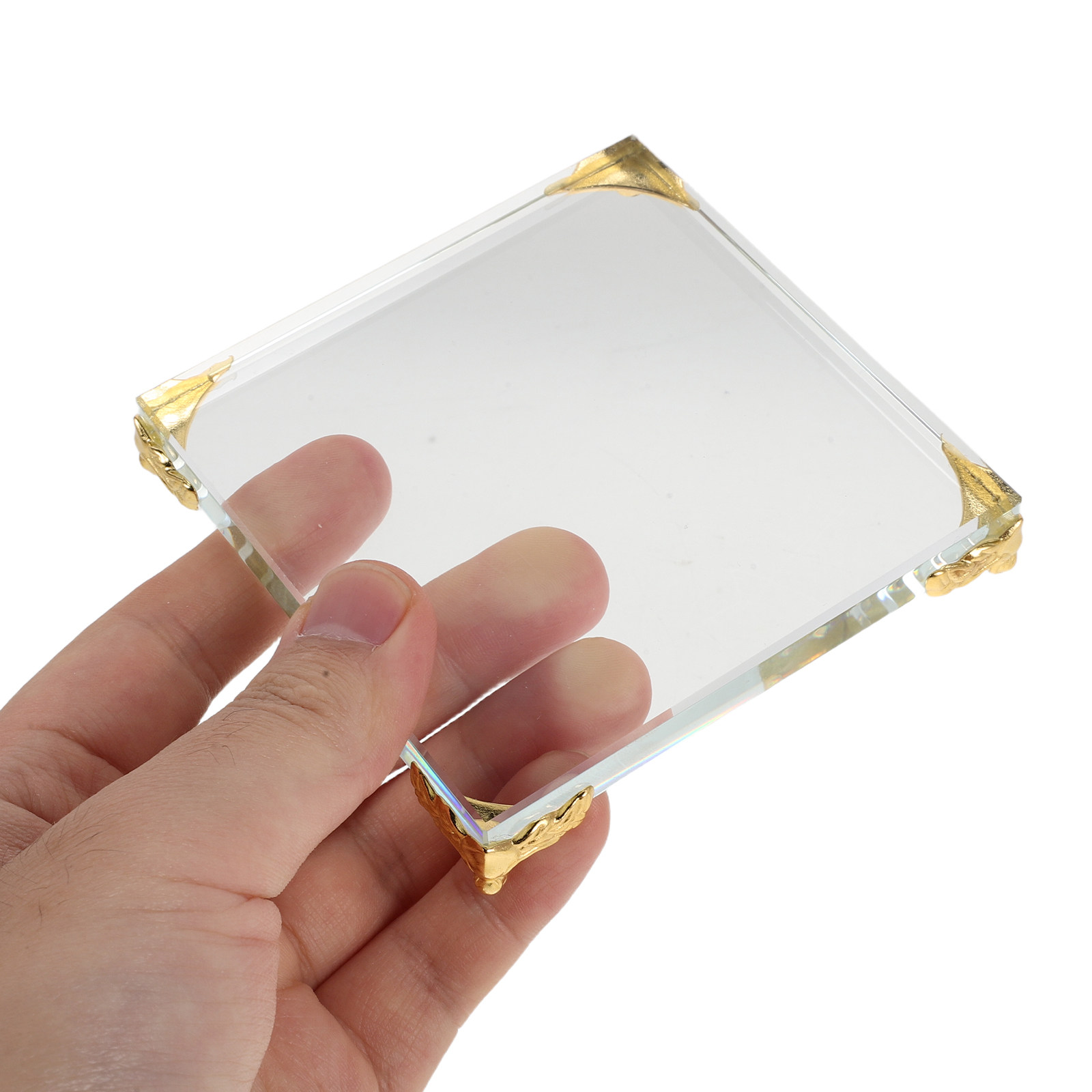 Square Crystal Paperweight Gol - Paper Weight Crystal recension och pris