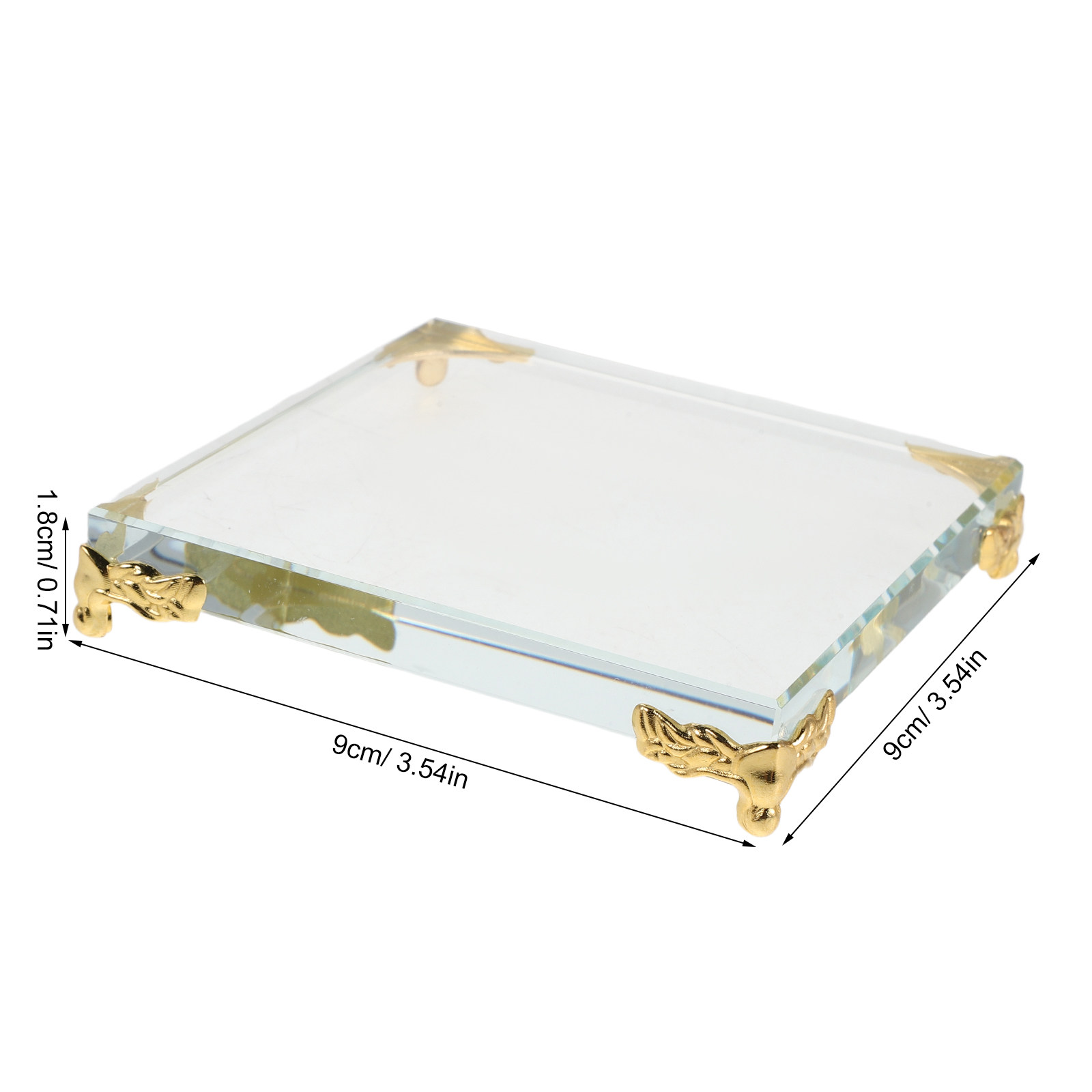 Square Crystal Paperweight Gol - Paper Weight Crystal recension och pris